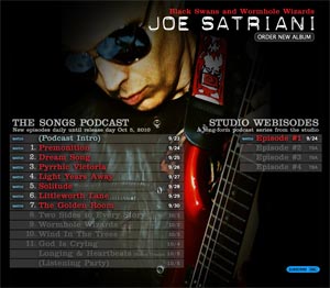 Joe Satriani Black Swans and Wormhole Wizards Podcast Series