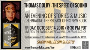 Thomas Dolby – The Speed of Sound Live Streaming Event