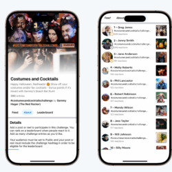 Facebook Fan Challenges Phone Mockup