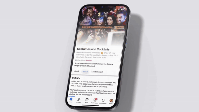 Facebook Fan Challenge Phone GIF